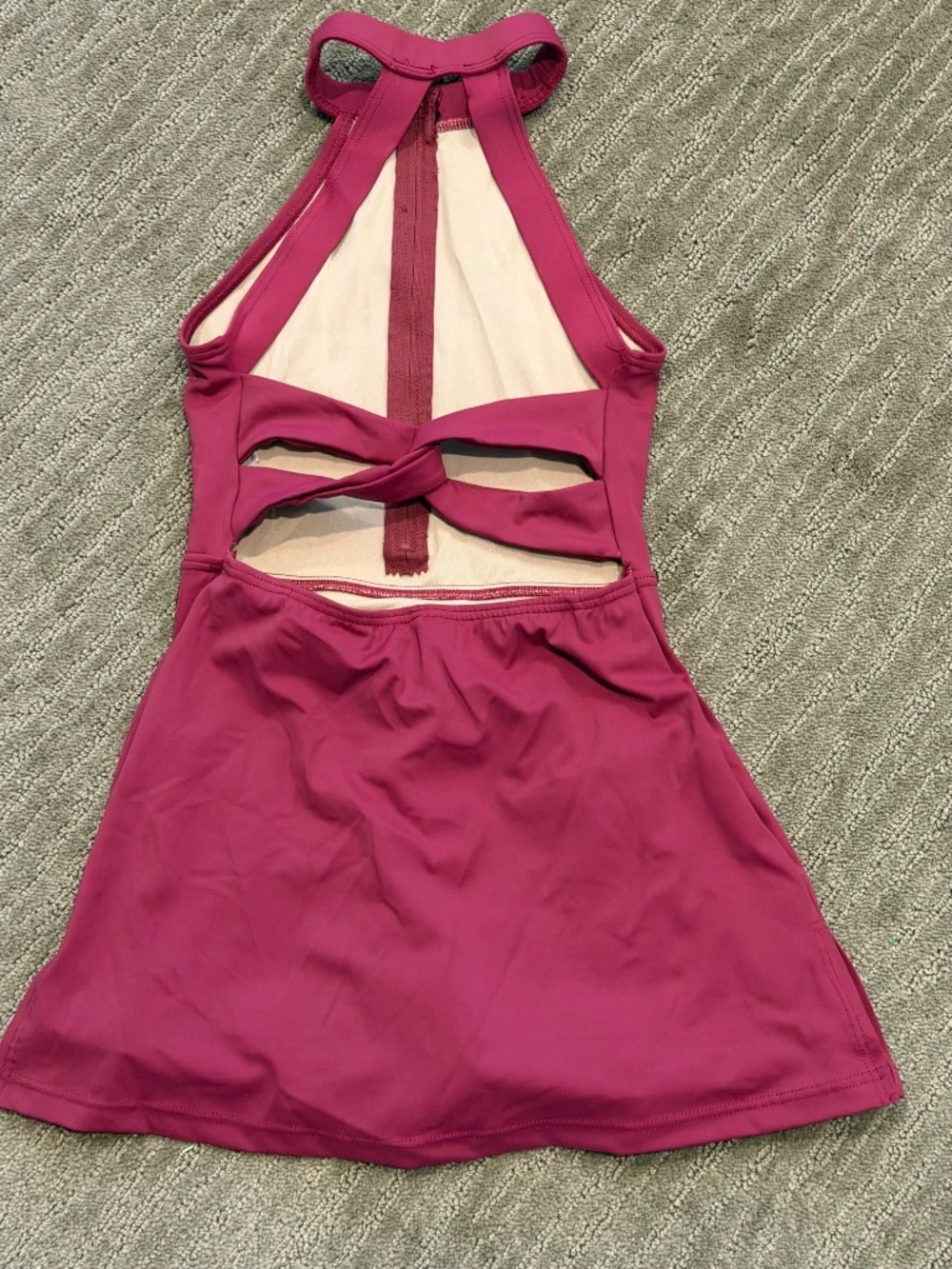 Balera Twistback Built-in Biketard Dress 15782 Size MC (Medium Child)